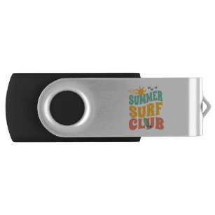 Der Summer Surf Club-Beach-Summer-Surf-Funny USB Stick