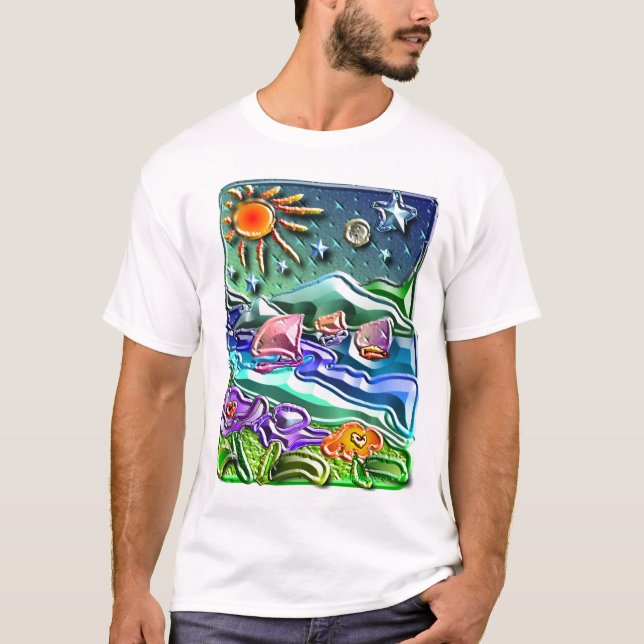 der Sun der Mond und die Sterne 1 T-Shirt (Vorderseite)