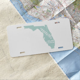 Der Sunshine Staat Florida Nickname Floridian US Nummernschild
