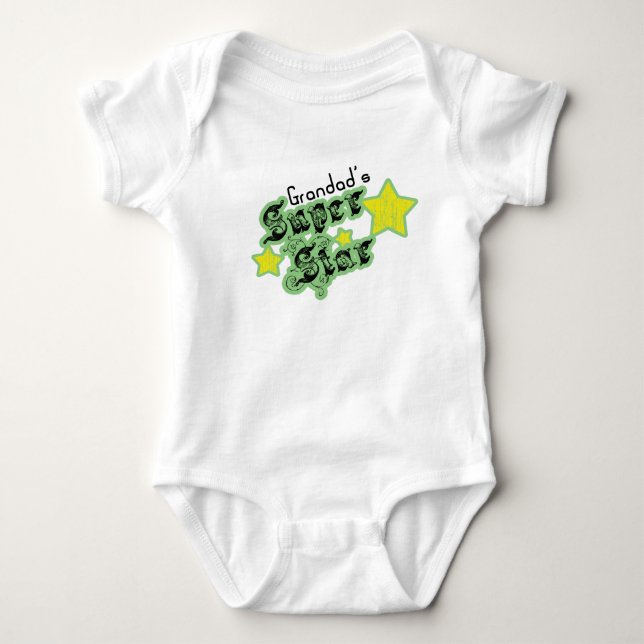 Der Superstern des Grandads Baby Strampler (Vorderseite)