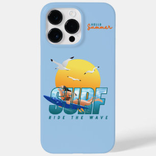 Der Surfer fährt die Welle F Case-Mate iPhone 14 Pro Max Hülle