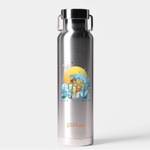 Der Surfer fährt die Welle   (M) Drohes Kupfer-Vak Trinkflasche