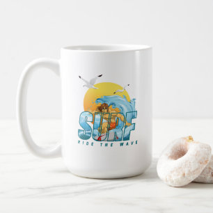 Der Surfer Reitet auf der Welle (M) Classic Tass Kaffeetasse