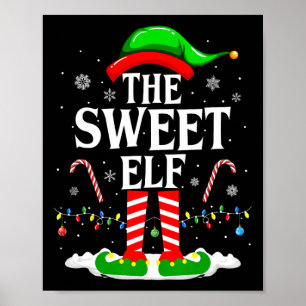 Der süße Elf Xmas lustige passende Familiensgruppe Poster