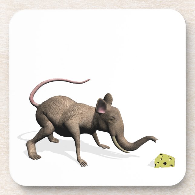 Der süße Mouphant Untersetzer (Vorderseite)
