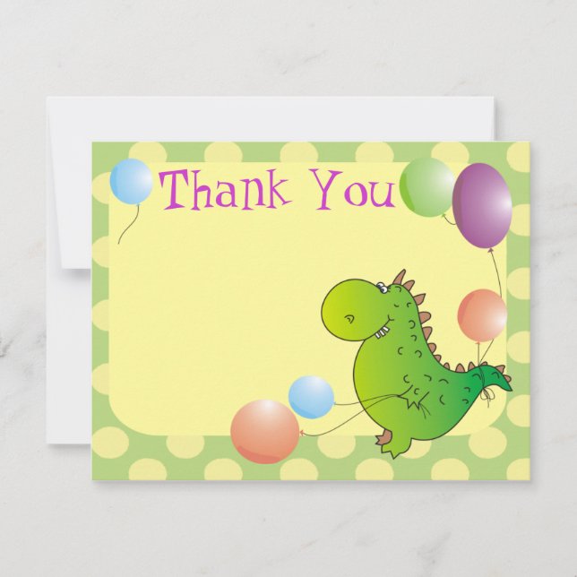 Der süßen Drache-Kinder danken Ihnen zu kardieren Dankeskarte (Vorderseite)