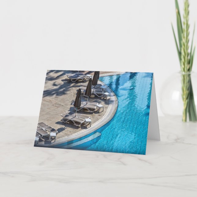 Der Swimmingpool Karte (Vorderseite)