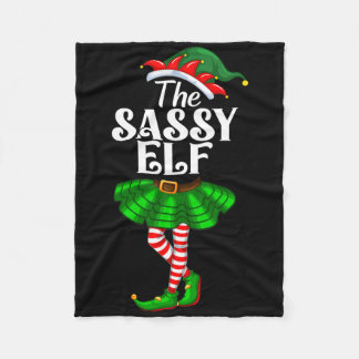 Der Sy Elf Xmas Lustige Weihnachten passende Famil Fleecedecke