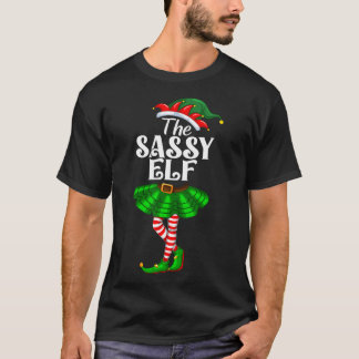 Der Sy Elf Xmas Lustiger Weihnachten Passende Fami T-Shirt