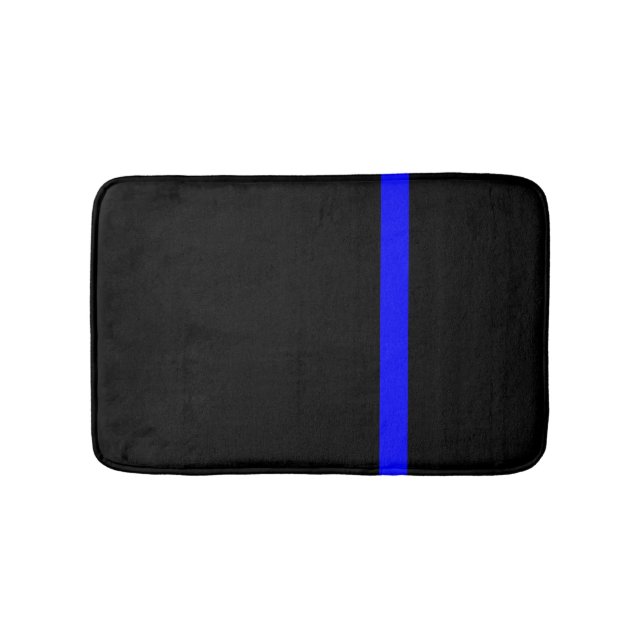 Der symbolische, dünne blaue Linienstil Badematte (Vorderseite)
