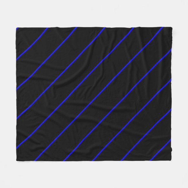 Der symbolische, dünne blaue Linienstil Fleecedecke (Vorderseite (Horizontal))