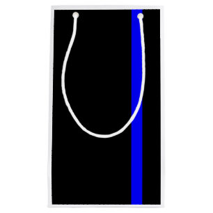 Der symbolische, dünne blaue Linienstil Kleine Geschenktüte