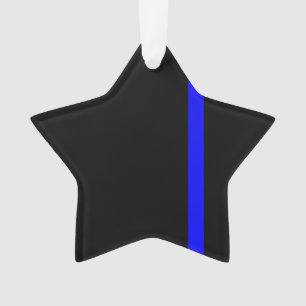Der symbolische, dünne blaue Linienstil Ornament