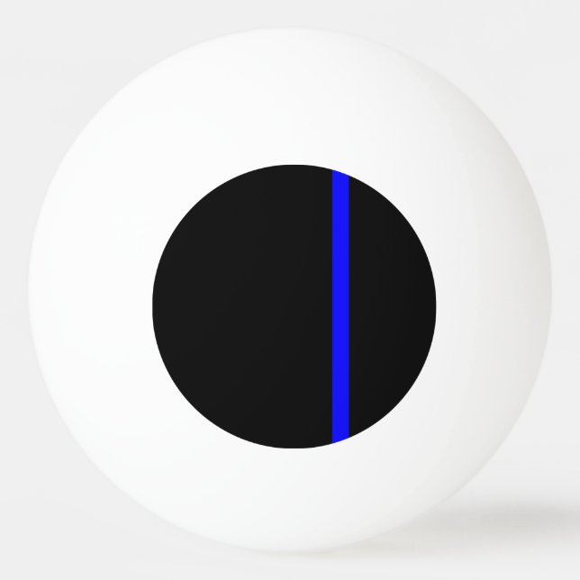 Der symbolische, dünne blaue Linienstil Tischtennisball (Vorderseite)