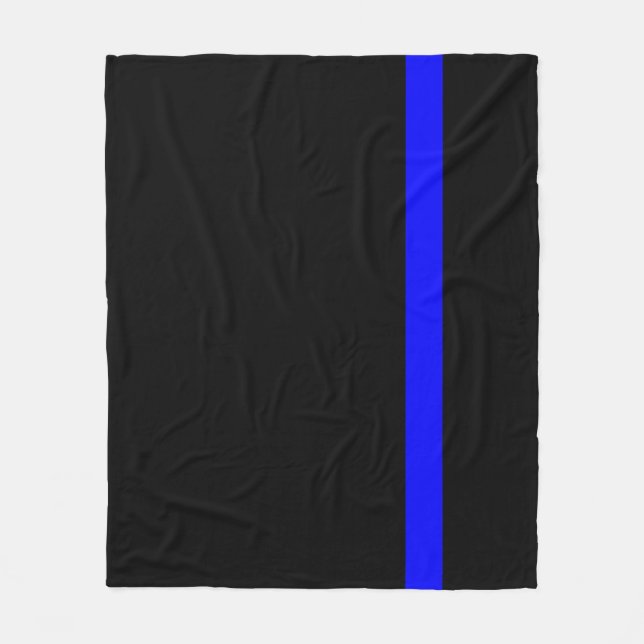 Der symbolische vertikale Stil der Thin Blue Line Fleecedecke (Vorderseite)
