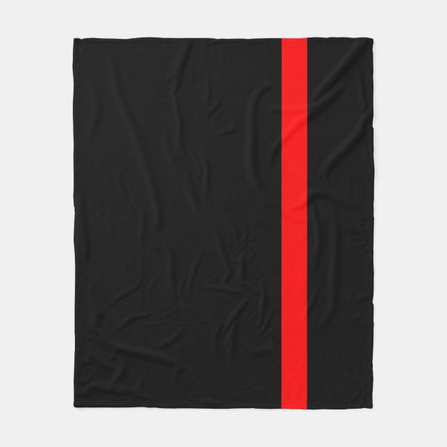 Der symbolische vertikale Stil der Thin Red Line Fleecedecke (Vorderseite)