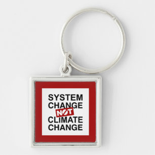 Der Systemwandel und nicht der Klimawandel Schlüsselanhänger