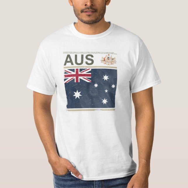 Der T - Shirt "Australien " der Männer (Vorderseite)