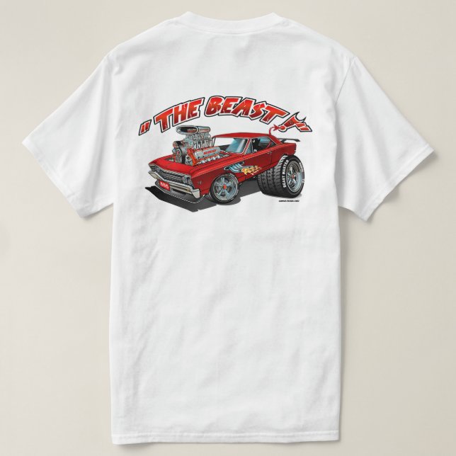 Der T - Shirt "Beast 1967 Chevell" (Design Rückseite)