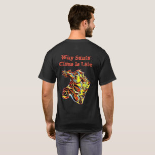Der T - Shirt der Baby-Drache-Weihnachtsmänner