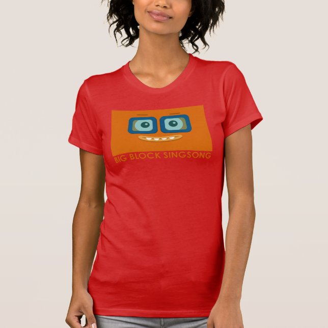 Der T - Shirt der BBSS Spaß-Band-orange Frauen (Vorderseite)