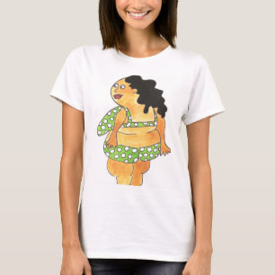 Der T - Shirt der Birnen-Döbelfrauen, kurze Hüls