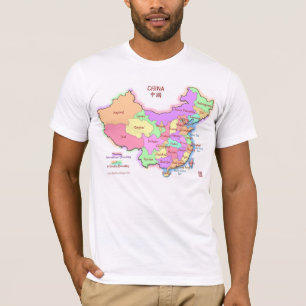 Der T - Shirt der China-Karten-Männer