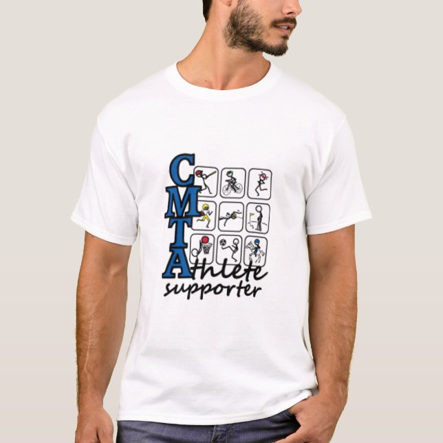 Der T - Shirt der CMTA Athletenanhänger-Männer (Vorderseite)