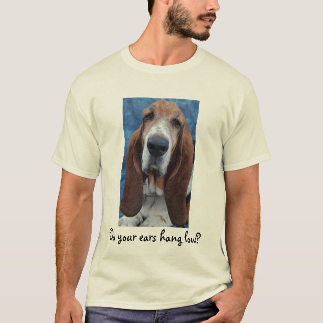 Der T - Shirt der Dachshund-Jagdhund-Ohr-Männer (Vorderseite)