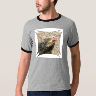 Der T - Shirt der Eidechsen-Zunge-Männer