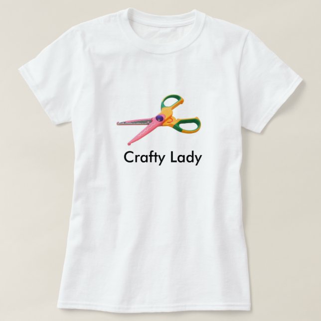Der T - Shirt der Frau für die Crafty Dame (Design vorne)