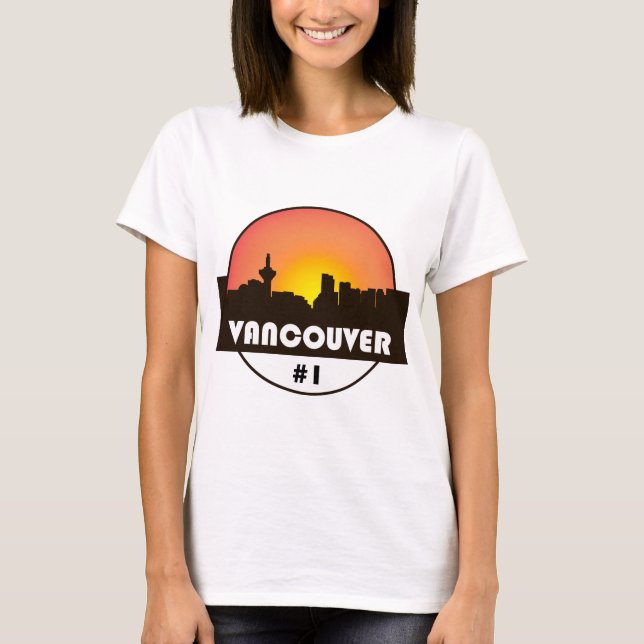 Der T - Shirt der Frauen mit @Vancouver_Canada (Vorderseite)