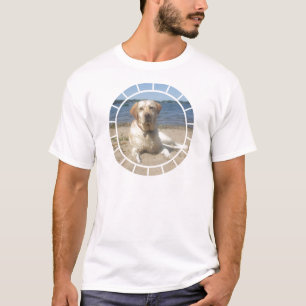 Der T - Shirt der gelben Labrador-Retriever-Männe