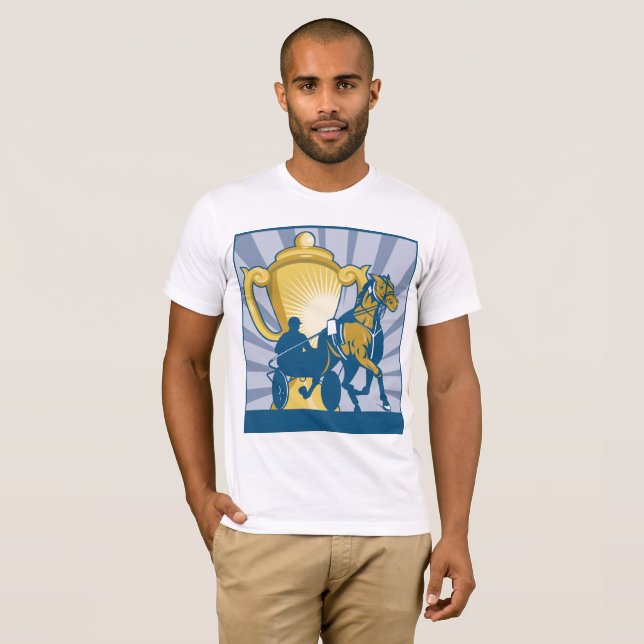 Der T - Shirt der Geschirr-laufenden Männer (Vorne ganz)