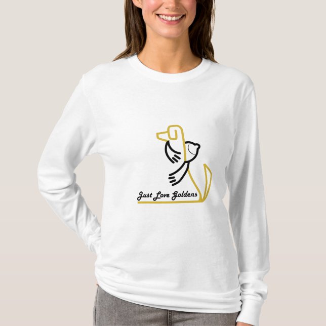 Der T - Shirt der goldener Retriever-Frauen, Hanes (Vorderseite)
