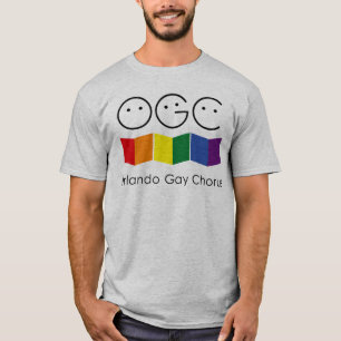 Der T - Shirt der grauen homosexuellen Chor-Männe