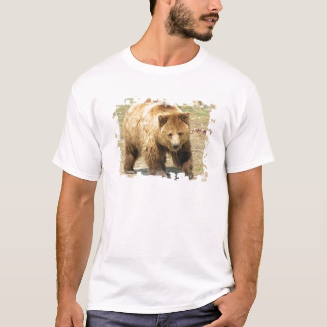 Der T - Shirt der Grizzly-Bärn-Männer (Vorderseite)