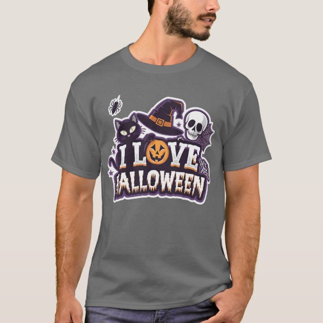 Der T - Shirt der Halloween-Liebe (Vorderseite)