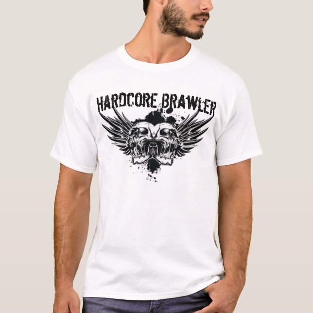 Der T - Shirt der hardcorebrawler-Männer (Vorderseite)
