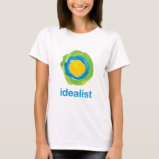 Der T - Shirt der Idealist-Frauen (Vorderseite)