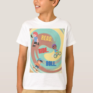 Der T - Shirt der Kinder mit farbenfroher Gestaltu