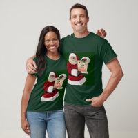Der T - Shirt der Kindermädchen des Weihnachtsmann