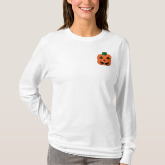 Der T - Shirt der Kürbis Lang-Sleeved Frauen
