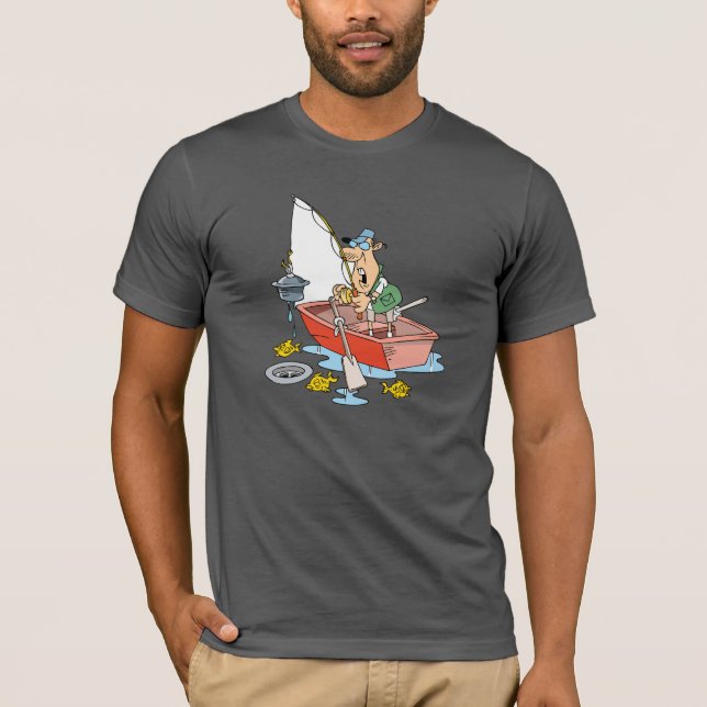 Der T - Shirt der Mann-Fischen-Männer (Vorderseite)