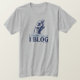 Der T - Shirt der Männer (ich denke, deshalb Blog (Design vorne)