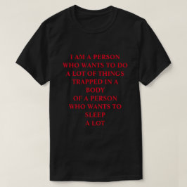 Der T - Shirt der Männer mit lustigem Zitat