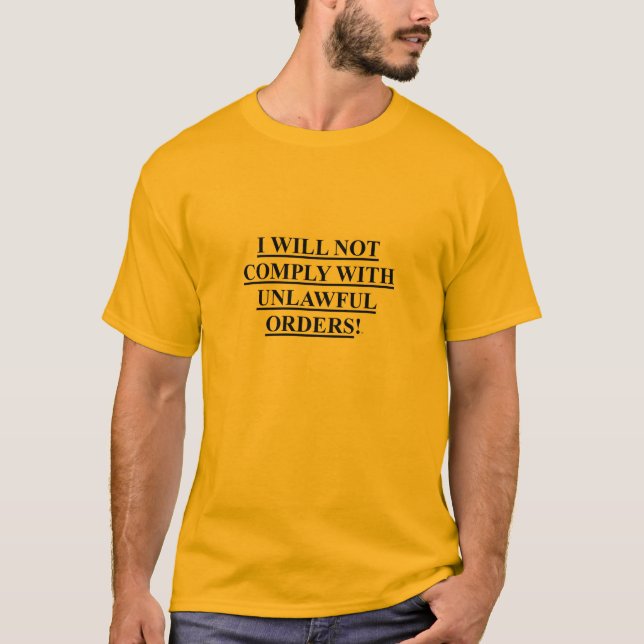 Der T - Shirt der Männer mit WERDE MIR (Vorderseite)