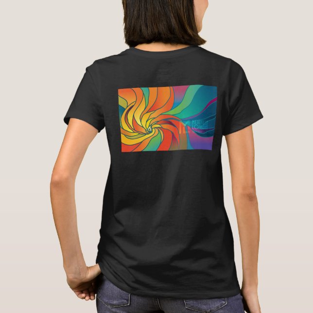 Der T - Shirt der MLTS Chalice-Frauen, schwarz (Rückseite)