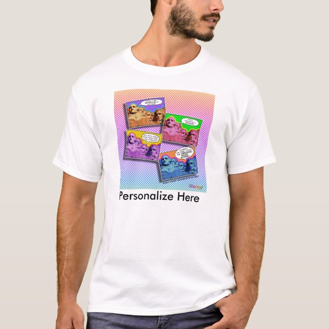 Der T - Shirt der Mount-Rushmore-Leiter (Vorderseite)