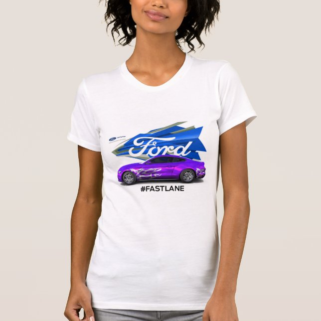 Der T - Shirt der Mustangcustomizer-Frauen (Vorderseite)